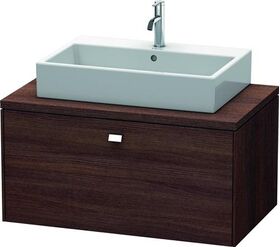 Duravit Konsolenunterschrank BRIOSO Gri chrom 442x920x550mm kastanie dunkel