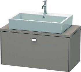 Duravit Konsolenunterschrank BRIOSO Griff chrom 442x920x480mm basalt matt