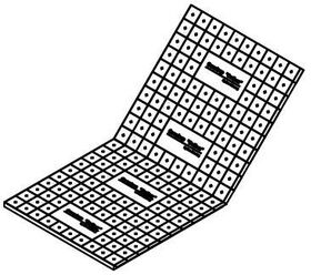 OV Faltplatte Cofloor Tackersystem 2x1 m = 2 qm Stärke 25-2mm