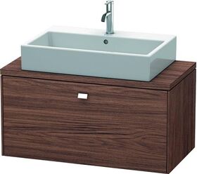 Duravit Konsolenunterschrank BRIOSO Gri chrom 442x920x480mm nussbaum dunkel