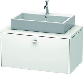 Duravit Konsolenunterschrank BRIOSO Griff chrom 442x920x550mm weiß matt