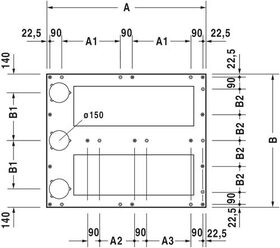 Duravit Fußgestell für Duschwanne 1200x1000mm