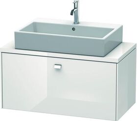 Duravit Konsolenunterschrank BRIOSO Griff chrom 442x920x480mm weiß hochglanz