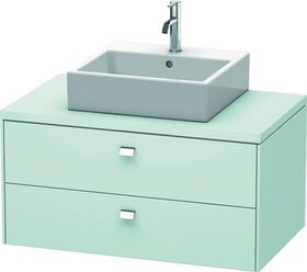 Duravit Konsolenunterschrank BRIOSO Griffe chr 442x920x550mm lichtblau matt