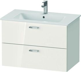 Duravit Badmöbel-Set XBASE 830mm, mit Spiegel GOOD weiß hochglanz