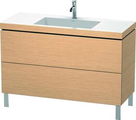 Duravit Waschtischunterbau L-CUBE m WT Vero Air 698x1200x480mm 1 HL Ei geb