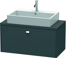 Duravit Konsolenunterschrank BRIOSO Griff chrom 442x920x480mm graphit matt