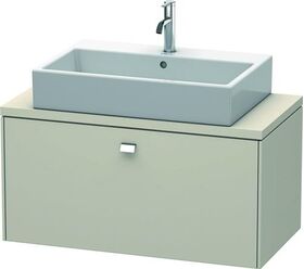 Duravit Konsolenunterschrank BRIOSO Griff chrom 442x920x480mm taupe matt