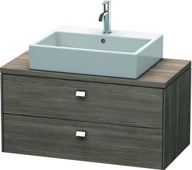 Duravit Konsolenunterschrank BRIOSO Griffe chrom 442x920x480mm pine terra