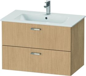 Duravit Waschtischunterbau XBASE 2 Schubkästen 552x800x475mm eiche natur