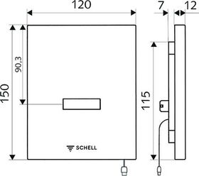 SCHELL WC-Steuerung EDITION E mit Kartuschenventil DN 5