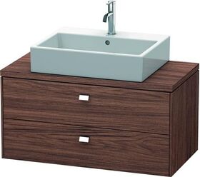 Duravit Konsolenunterschrank BRIOSO Griffe chr 442x920x480mm nussbaum dunkel