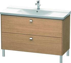 Duravit Waschtischunterbau BRIOSO Griffe chr 691x1220x479mm europ. eiche