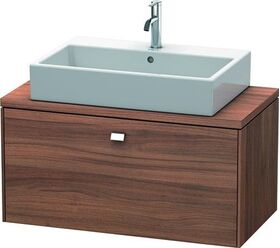 Duravit Konsolenunterschrank BRIOSO Griff chrom 442x920x480mm nussbaum natur