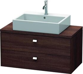 Duravit Konsolenunterschrank BRIOSO Griffe chr 442x920x480mm kastanie dunkel