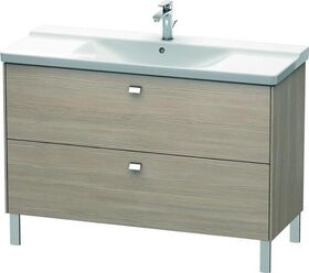 Duravit Waschtischunterbau BRIOSO Griffe chrom 691x1220x479mm pine silver