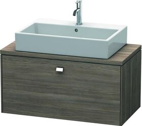 Duravit Konsolenunterschrank BRIOSO Griff chrom 442x920x480mm pine terra