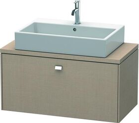 Duravit Konsolenunterschrank BRIOSO Griff chrom 442x920x480mm leinen