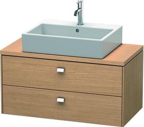 Duravit Konsolenunterschrank BRIOSO Griffe chr 442x920x480mm europ. eiche