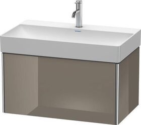 Duravit Waschtischunterbau XSQUARE 397x784x460mm flannel grey hochglanz