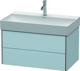 Duravit Waschtischunterbau XSQUARE 397x784x460mm lichtblau seidenmatt