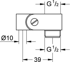 Grohe Gelenkstück 1/2" sw