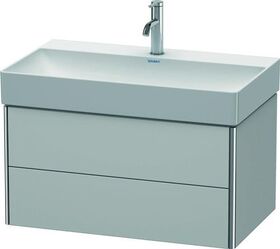 Duravit Waschtischunterbau XSQUARE 397x784x460mm nordic weiß seidenmatt