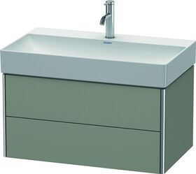 Duravit Waschtischunterbau XSQUARE 397x784x460mm steingrau seidenmatt