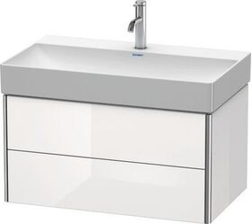 Duravit Waschtischunterbau XSQUARE 397x784x460mm weiß supermatt