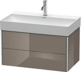 Duravit Waschtischunterbau XSQUARE 397x784x460mm flannel grey hochglanz