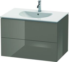 Duravit Waschtischunterbau L-CUBE 534x820x550mm flannel grey hochglanz