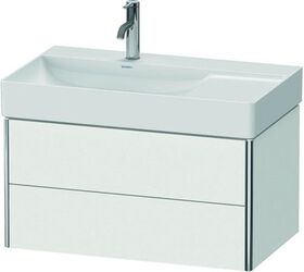 Duravit Waschtischunterbau XSQUARE 397x784x460mm, 2 Schubkästen weiß matt