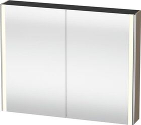 Duravit Spiegelschrank XSQUARE mit Beleuchtung 800x1000x156mm leinen