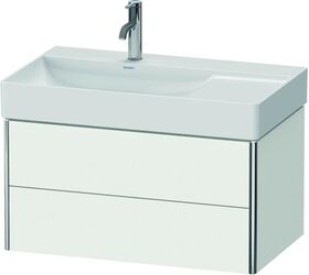 Duravit Waschtischunterbau XSQUARE 397x784x460mm 2 Schubk weiß seidenmatt