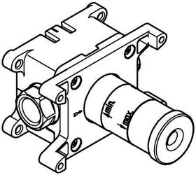 Grohe Rohbauset GROHTHERM F für Wandanschlussbogen chrom