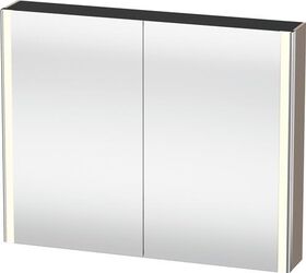 Duravit Spiegelschrank XSQUARE m Beleuchtung 800x1000x156mm basalt matt