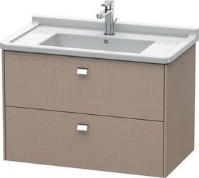 Duravit Waschtischunterbau BRIOSO Griffe chr 563x670x469mm weiß hochglanz