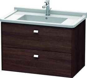 Duravit Waschtischunterbau BRIOSO Griffe chr 563x820x469mm kastanie dunkel