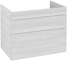 V&B Waschtischunterschrank VENTICELLO 753x590x502mm Griff white White Wood