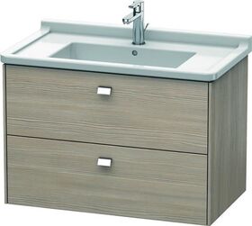 Duravit Waschtischunterbau BRIOSO Griffe chrom 563x820x469mm pine silver