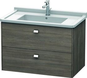 Duravit Waschtischunterbau BRIOSO Griffe chrom 563x820x469mm pine terra