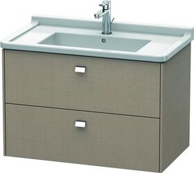 Duravit Waschtischunterbau BRIOSO Griffe chrom 563x820x469mm leinen