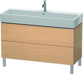 Duravit Waschtischunterbau L-CUBE 582x1184x459mm eiche gebürstet