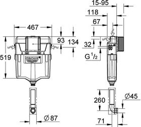 Grohe WC-Spülkasten GD 2 6-9 l einstb