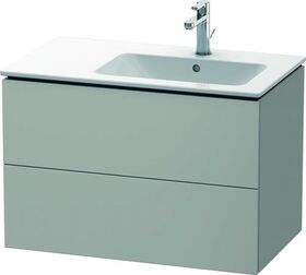 Duravit Waschtischunterbau L-CUBE 550x820x481mm Be rechts betongrau matt