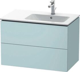 Duravit Waschtischunterbau L-CUBE 550x820x481mm, Becken rechts basalt matt