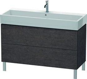 Duravit Waschtischunterbau L-CUBE 582x1184x459mm eiche dunkel gebürstet