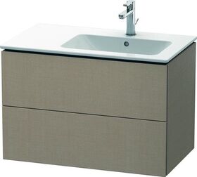 Duravit Waschtischunterbau L-CUBE 550x820x481mm, Becken rechts leinen