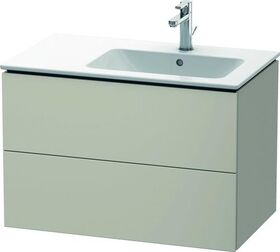 Duravit Waschtischunterbau L-CUBE 550x820x481mm, Becken rechts taupe