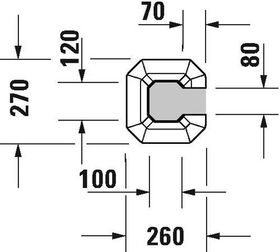 Duravit Standsäule 1930 270x255mm weiß